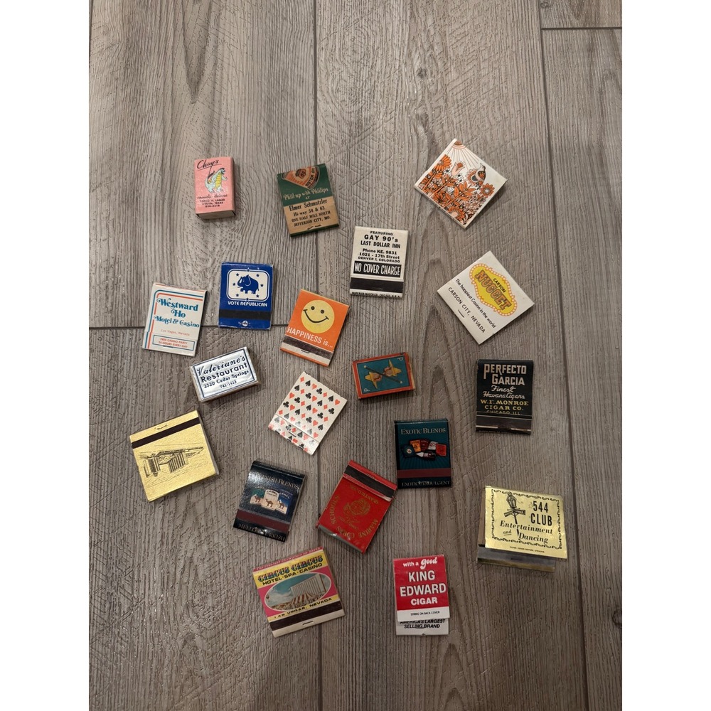 Vintage Matchbook Matchbox Lot Las Vegas Westward Ho Circus Circus Advertising